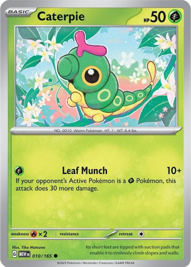 Caterpie 010/165 (SV: Scarlet & Violet 151)  | Good Games Adelaide SA