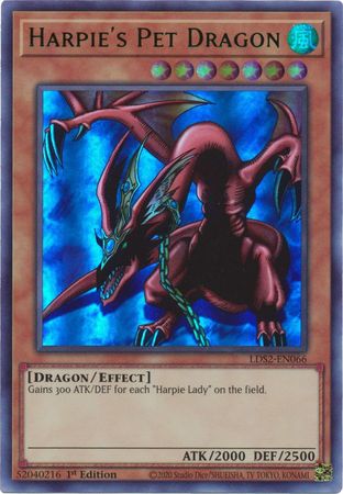 Harpie's Pet Dragon (Green) [LDS2-EN066] Ultra Rare | Good Games Adelaide SA