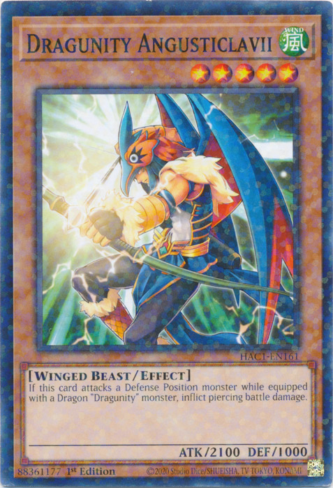 Dragunity Angusticlavii (Duel Terminal) [HAC1-EN161] Common | Good Games Adelaide SA