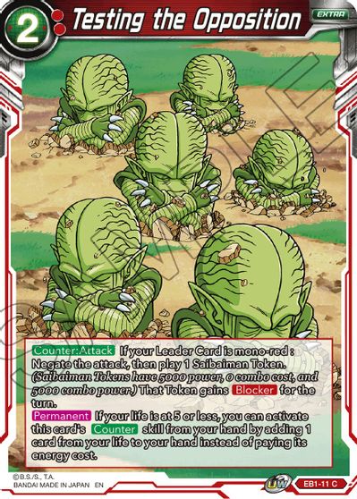 Testing the Opposition (EB1-011) [Battle Evolution Booster] | Good Games Adelaide SA
