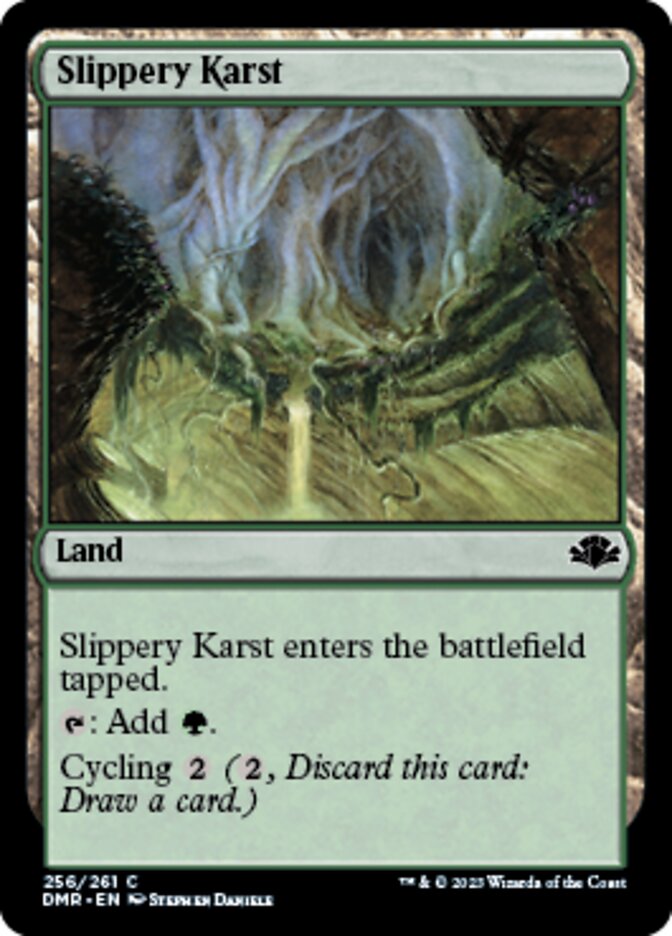 Slippery Karst [Dominaria Remastered] | Good Games Adelaide SA