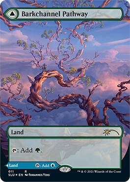 Barkchannel Pathway // Tidechannel Pathway 11 (Secret Lair Series)  - Borderless Foil | Good Games Adelaide SA
