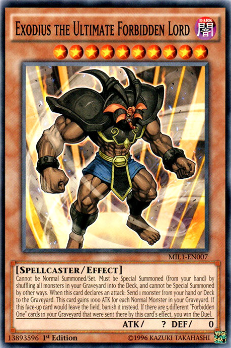 Exodius the Ultimate Forbidden Lord [MIL1-EN007] Common | Good Games Adelaide SA