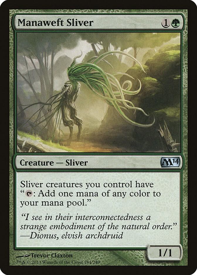 Manaweft Sliver 184 (Magic 2014 (M14))  - Foil | Good Games Adelaide SA
