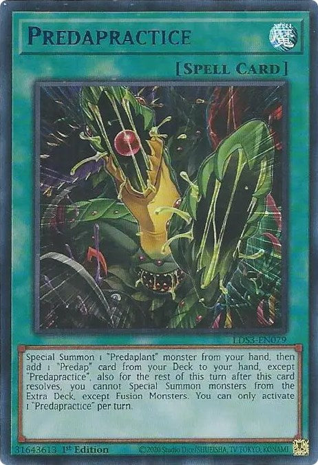 Predapractice (Blue) [LDS3-EN079] Ultra Rare | Good Games Adelaide SA