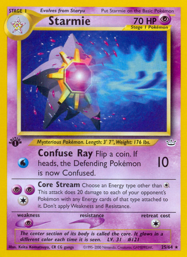 Starmie (25/64) [Neo Revelation 1st Edition] | Good Games Adelaide SA
