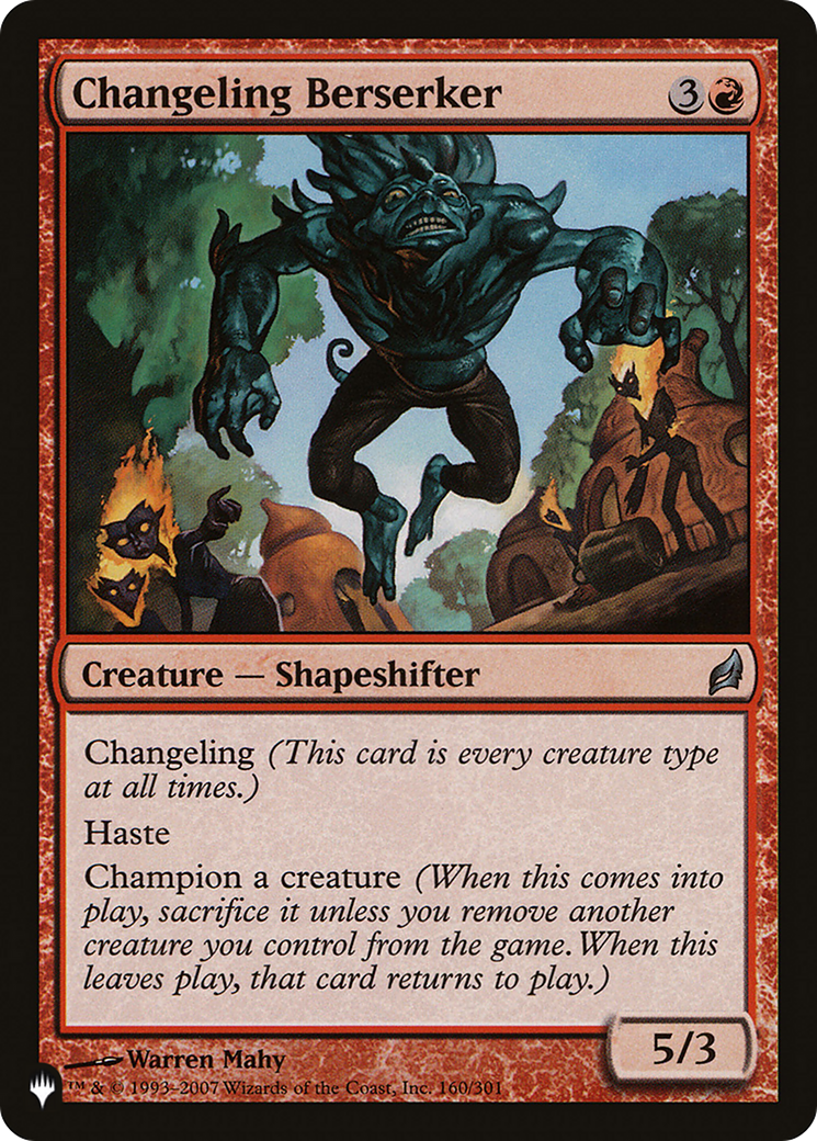 Changeling Berserker [The List Reprints] | Good Games Adelaide SA