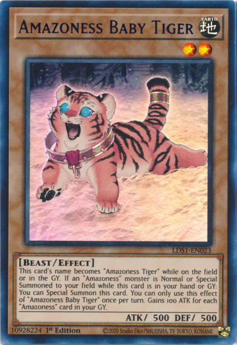 Amazoness Baby Tiger (Purple) [LDS1-EN023] Ultra Rare | Good Games Adelaide SA