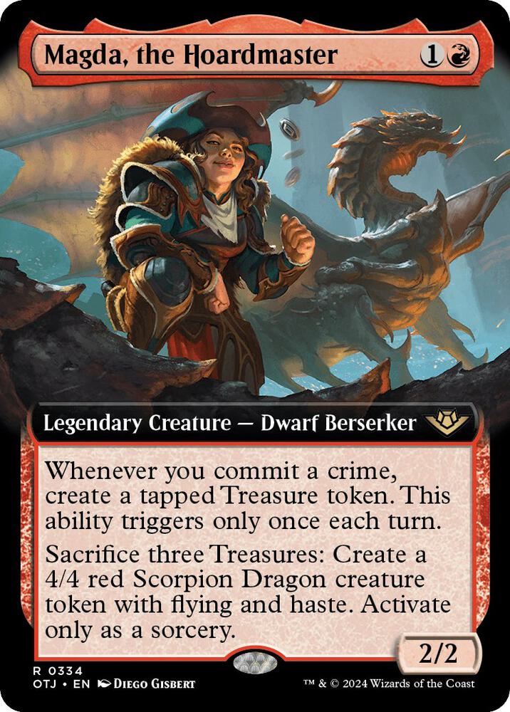 Magda the Hoardmaster 334/286 (Outlaws of Thunder Junction)  - Extended Art Foil | Good Games Adelaide SA