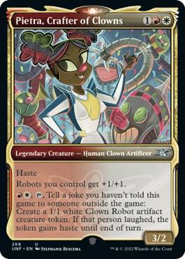 Pietra Crafter of Clowns Showcase 268 (Unfinity)  - Foil | Good Games Adelaide SA