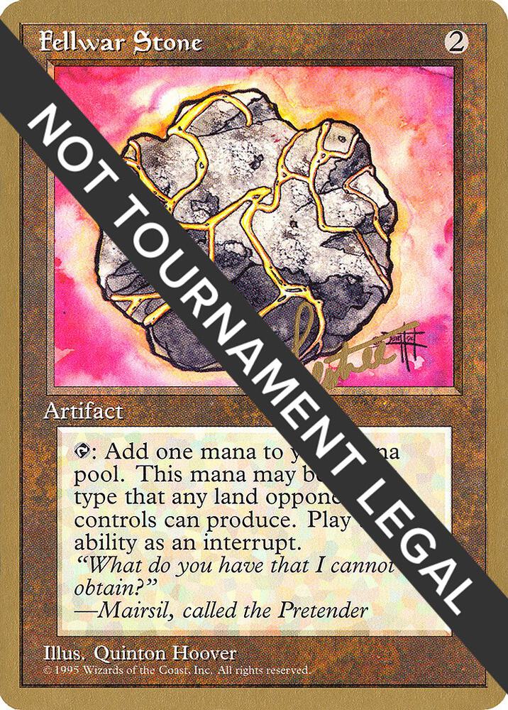 Fellwar Stone 1996 Bertrand Lestree 4ED  (World Championship Decks)  | Good Games Adelaide SA