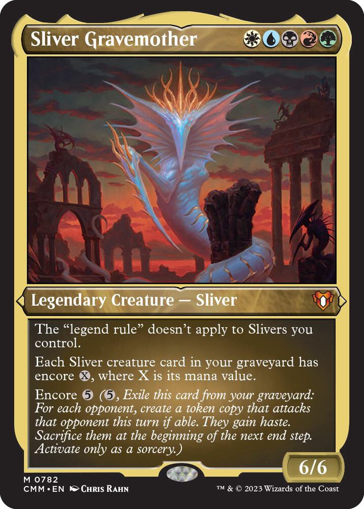 Sliver Gravemother Display Commander Foil Etched Thick Stock 782 (Commander Masters)  - Foil | Good Games Adelaide SA