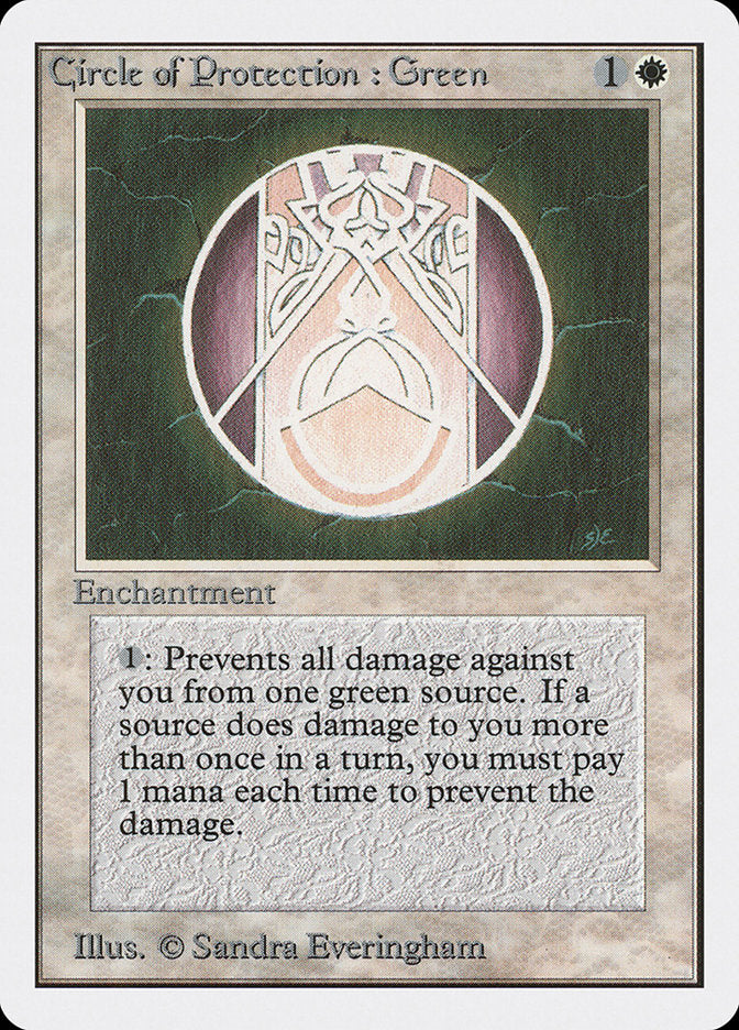 Circle of Protection: Green [Unlimited Edition] | Good Games Adelaide SA