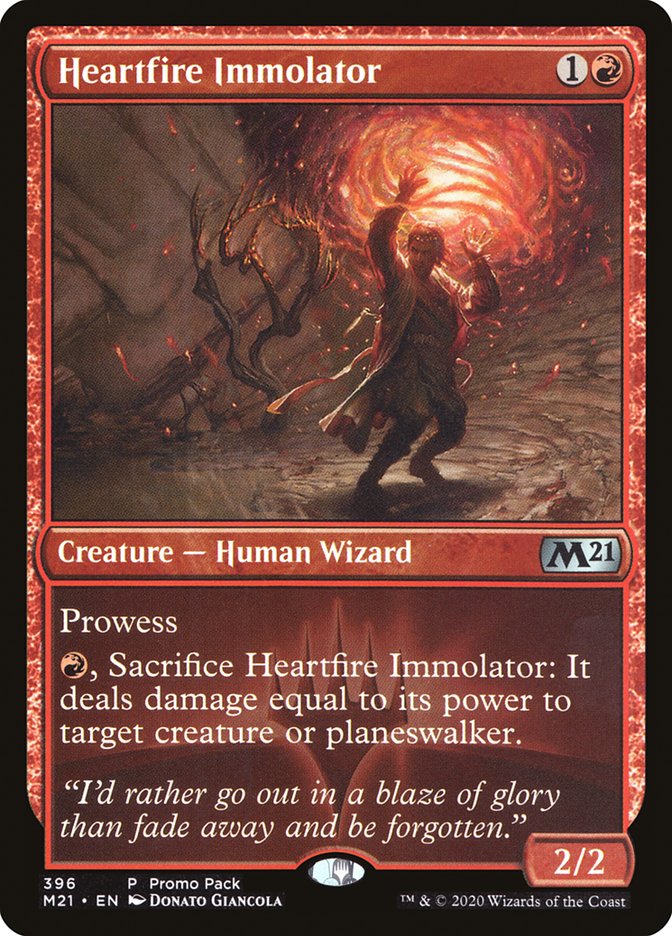 Heartfire Immolator (Promo Pack) [Core Set 2021 Promos] | Good Games Adelaide SA