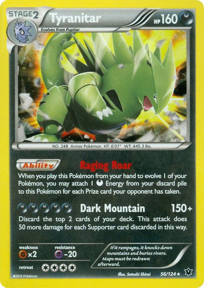 Tyranitar 056/124 (Miscellaneous Cards & Products)  - Cosmo Holofoil | Good Games Adelaide SA