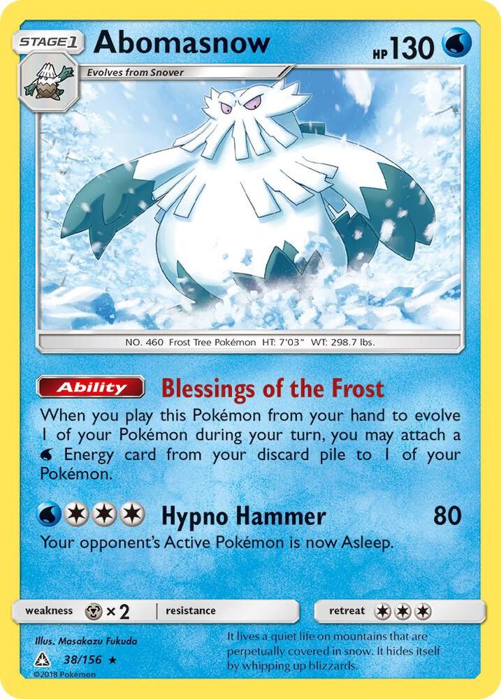 Abomasnow 38/156 (SM - Ultra Prism)  | Good Games Adelaide SA