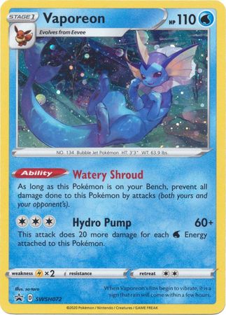 Vaporeon (SWSH072) [Sword & Shield: Black Star Promos] | Good Games Adelaide SA