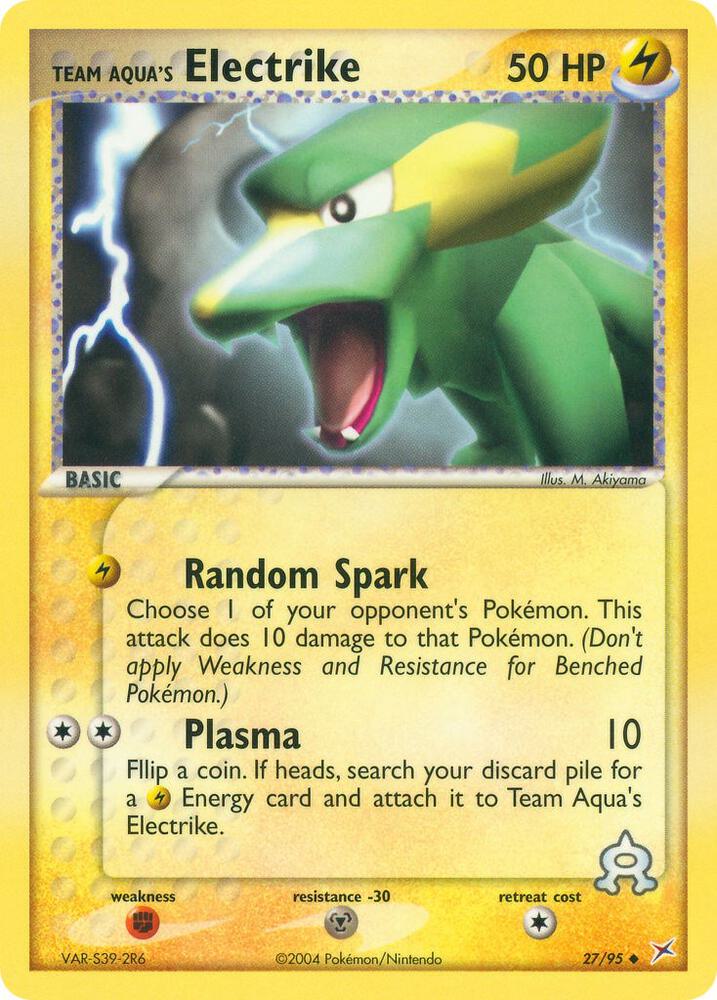 Team Aqua's Electrike 27/95 (Team Magma vs Team Aqua)  - Reverse Holofoil | Good Games Adelaide SA