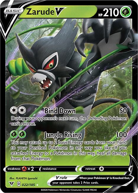 Zarude V 022/185 (SWSH04: Vivid Voltage)  - Holofoil | Good Games Adelaide SA