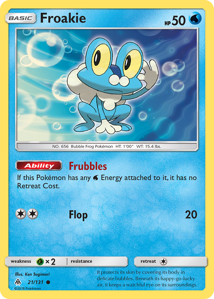 Froakie (21/131) [Sun & Moon: Forbidden Light] | Good Games Adelaide SA