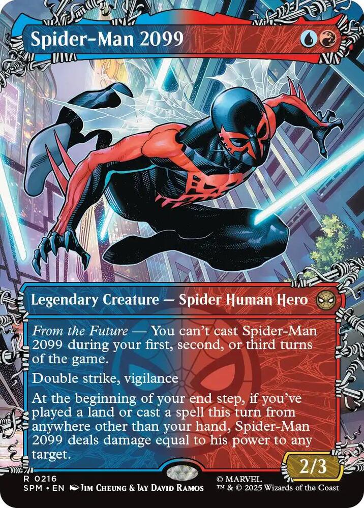Spider-Man 2099 216/198 (Marvel's Spider-Man)  - Borderless | Good Games Adelaide SA