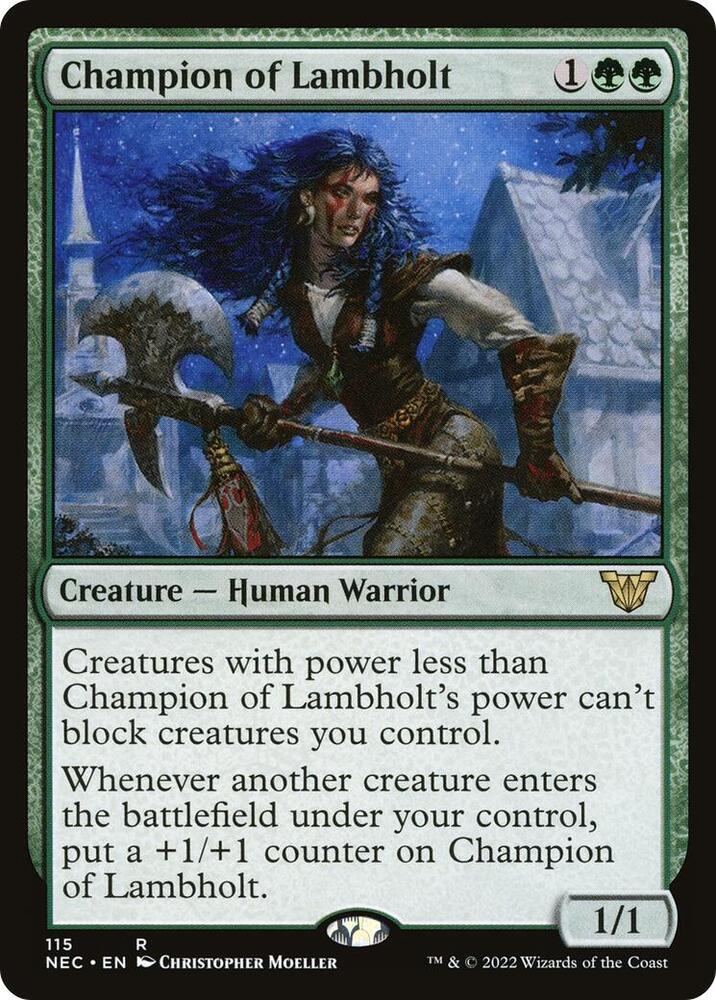 Champion of Lambholt 115/38 (Commander: Kamigawa: Neon Dynasty)  | Good Games Adelaide SA