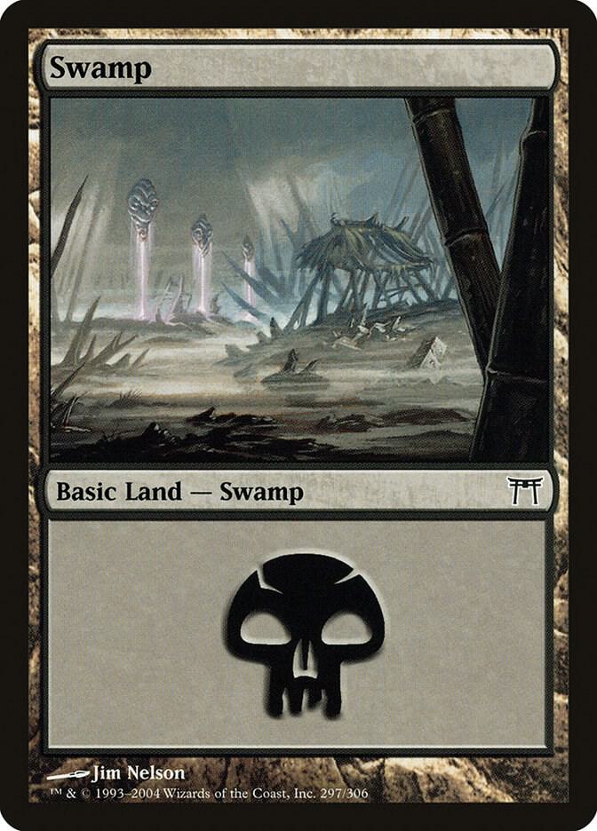 Swamp 297 (Champions of Kamigawa)  - Foil | Good Games Adelaide SA