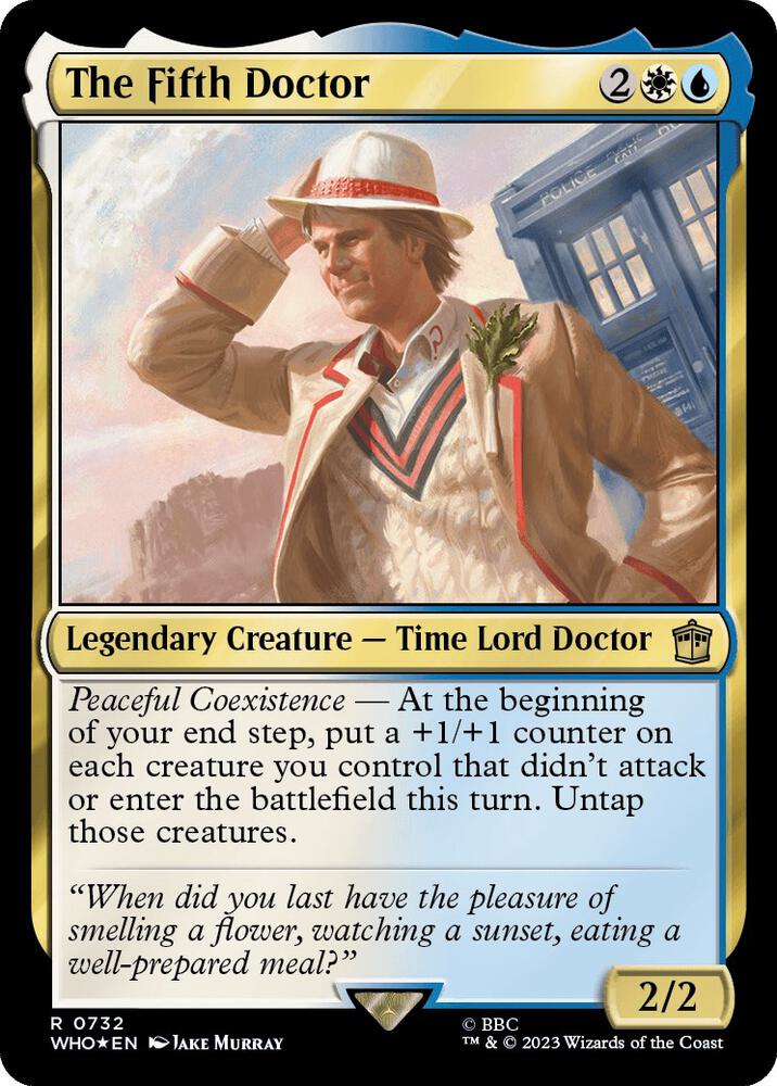 The Fifth Doctor 732 (Universes Beyond: Doctor Who)  - Foil | Good Games Adelaide SA