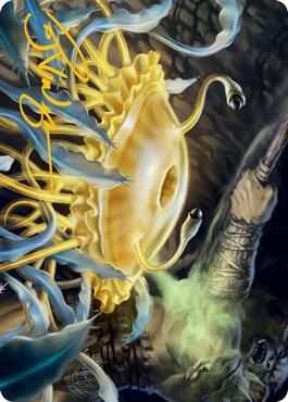 Flumph Art Card Gold Stamped Signature 12 (Art Series: Adventures in the Forgotten Realms)  | Good Games Adelaide SA