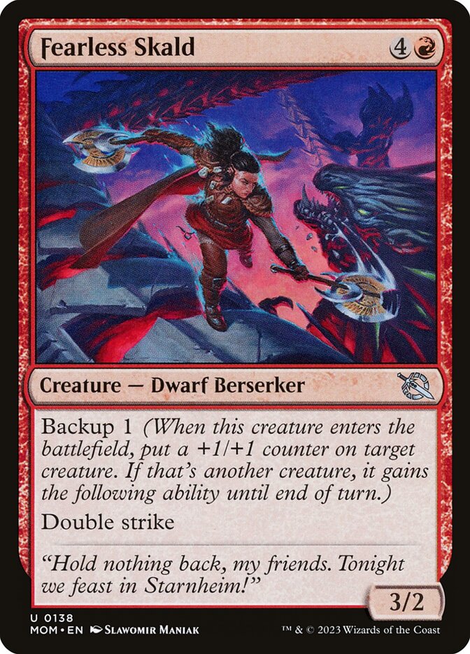 Fearless Skald 138 (March of the Machine)  - Foil | Good Games Adelaide SA