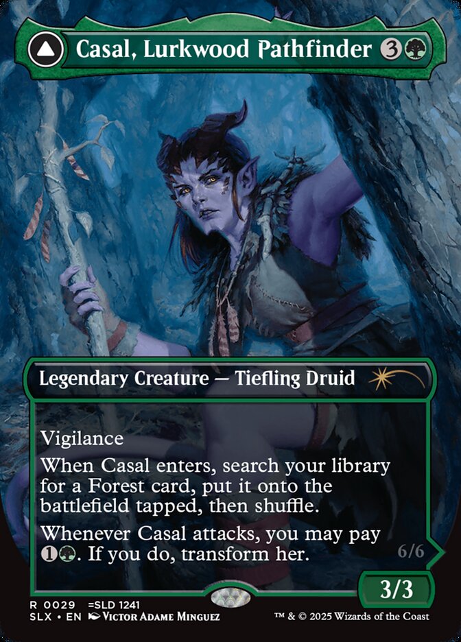 Casal, Lurkwood Pathfinder // Casal, Pathbreaker Owlbear 29 (SLX Cards)  | Good Games Adelaide SA