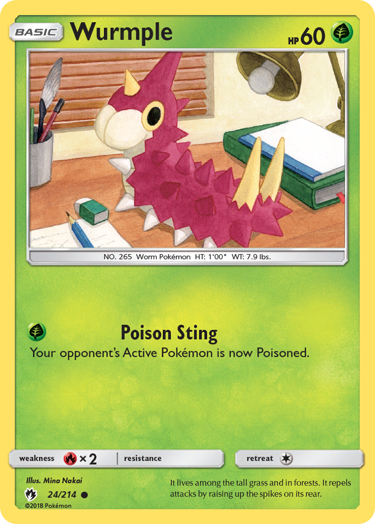 Wurmple (24/214) [Sun & Moon: Lost Thunder] | Good Games Adelaide SA
