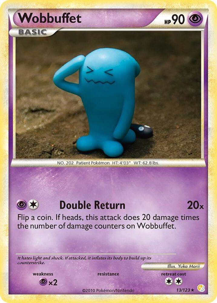 Wobbuffet 13/123 (HeartGold SoulSilver)  - Holofoil | Good Games Adelaide SA