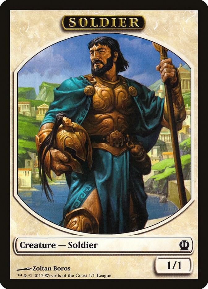 Soldier Token Theros 1 (League Promos)  | Good Games Adelaide SA