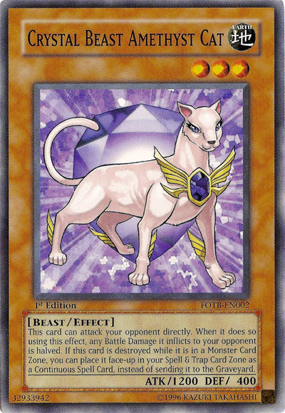 Crystal Beast Amethyst Cat [FOTB-EN002] Common | Good Games Adelaide SA