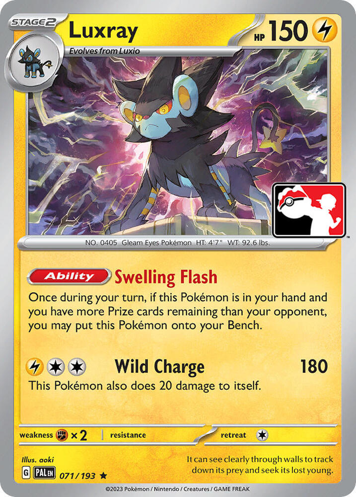 Luxray Series 4 071/193 (Prize Pack Series Cards)  | Good Games Adelaide SA