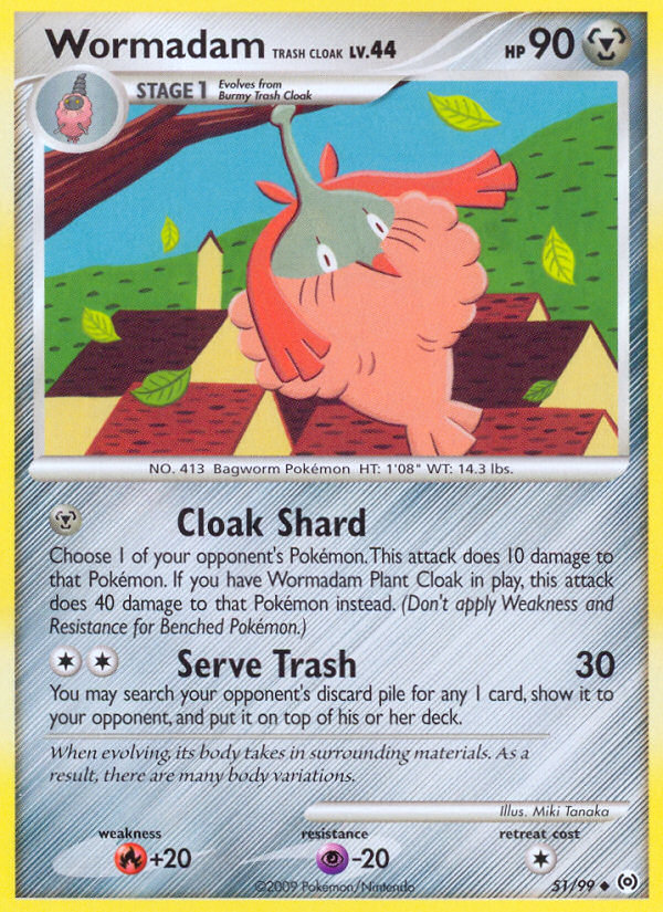 Wormadam Trash Cloak (51/99) [Platinum: Arceus] | Good Games Adelaide SA