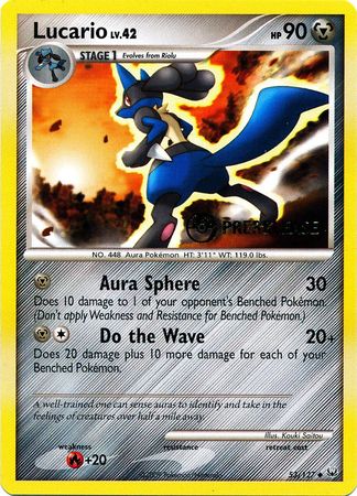 Lucario (53/127) (Prerelease Promo) [Diamond & Pearl: Black Star Promos] | Good Games Adelaide SA