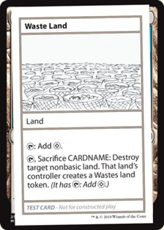 Waste Land (2021 Edition) [Mystery Booster Playtest Cards] | Good Games Adelaide SA