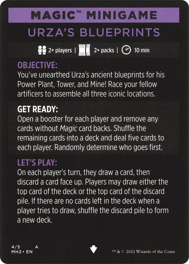 Magic Minigame Urzas Blueprints 4 (Modern Horizons 2)  | Good Games Adelaide SA