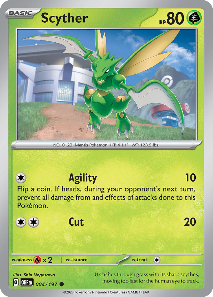 Scyther (004/197) [Scarlet & Violet: Obsidian Flames] | Good Games Adelaide SA