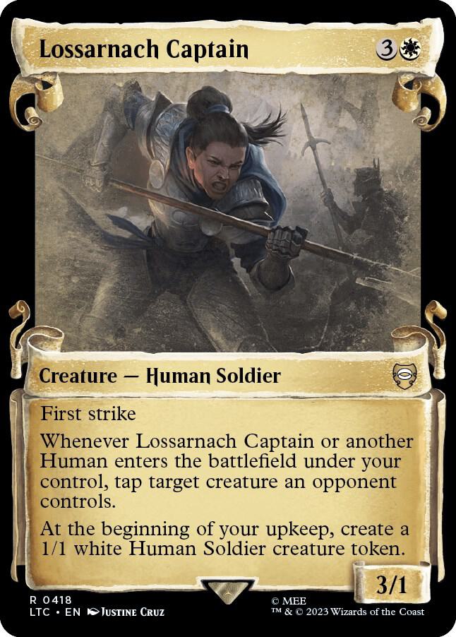 Lossarnach Captain 418 (Commander: The Lord of the Rings: Tales of Middle-earth)  - Showcase Scroll Foil | Good Games Adelaide SA