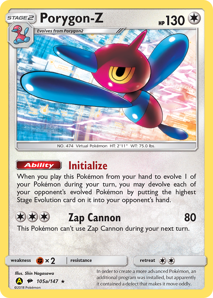 Porygon-Z (105a/147) (Alternate Art Promo) [Sun & Moon: Burning Shadows] | Good Games Adelaide SA