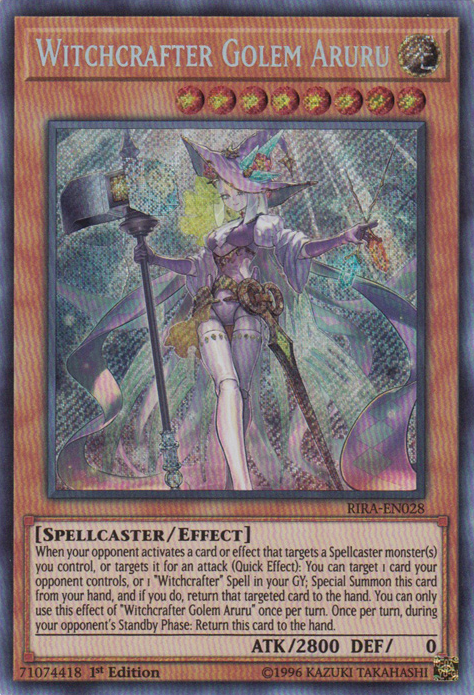 Witchcrafter Golem Aruru [RIRA-EN028] Secret Rare | Good Games Adelaide SA