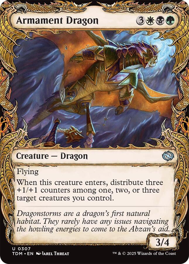 Armament Dragon 307 (Tarkir: Dragonstorm)  - Foil | Good Games Adelaide SA