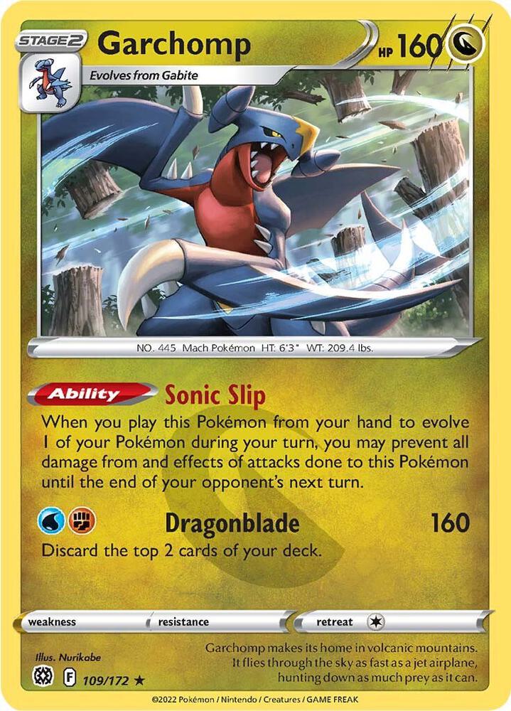 Garchomp 109/172 (SWSH09: Brilliant Stars)  - Holofoil | Good Games Adelaide SA