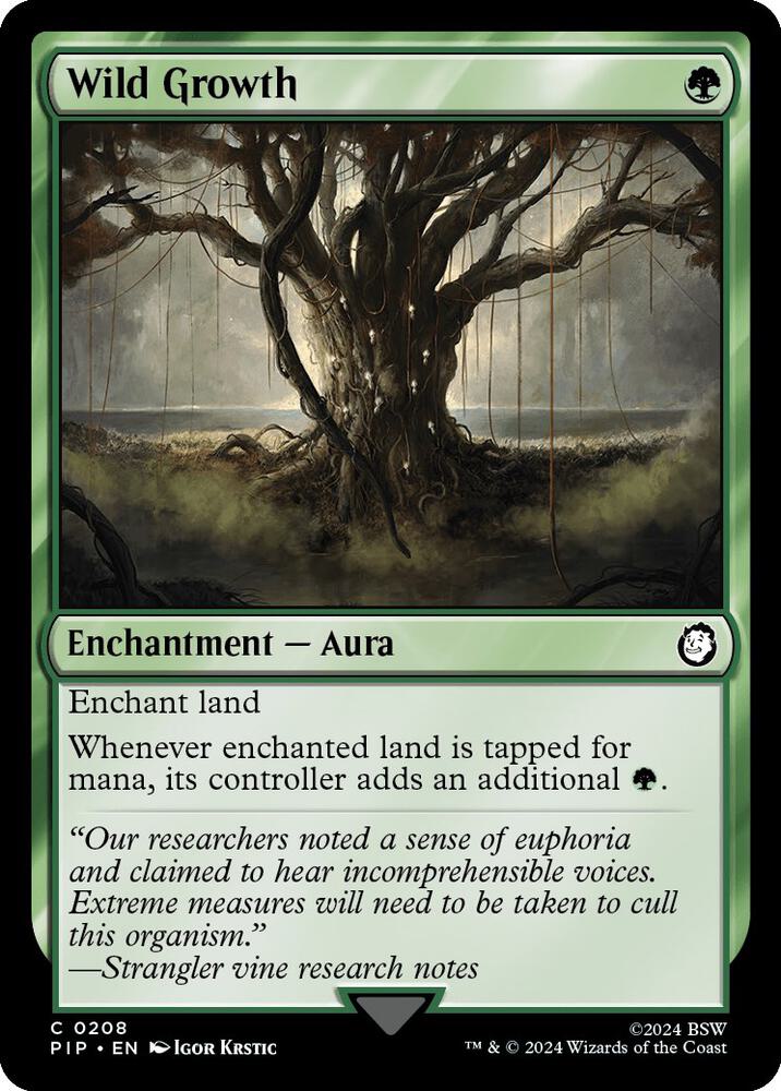 Wild Growth 208 (Universes Beyond: Fallout)  - Foil | Good Games Adelaide SA