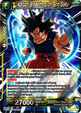 Abrupt Breakthrough Son Goku [BT4-076] | Good Games Adelaide SA