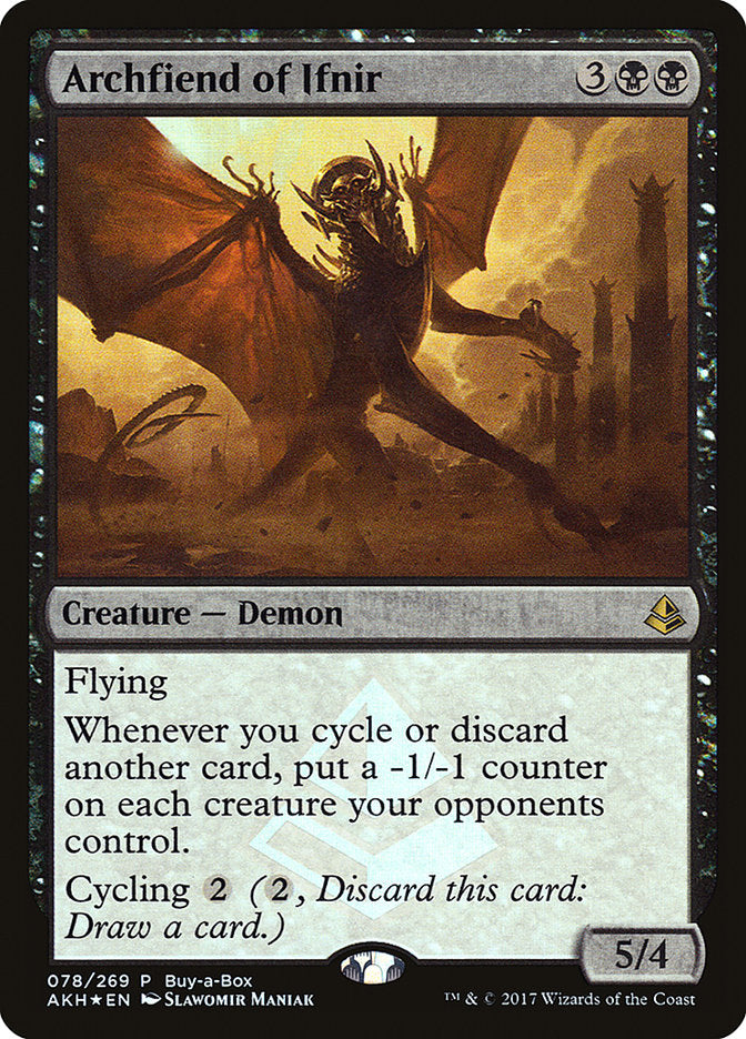 Archfiend of Ifnir (Buy-A-Box) [Amonkhet Promos] | Good Games Adelaide SA