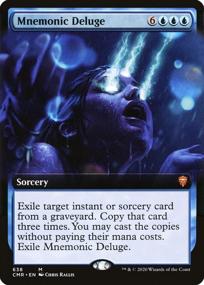 Mnemonic Deluge 638 (Commander Legends)  - Extended Art | Good Games Adelaide SA